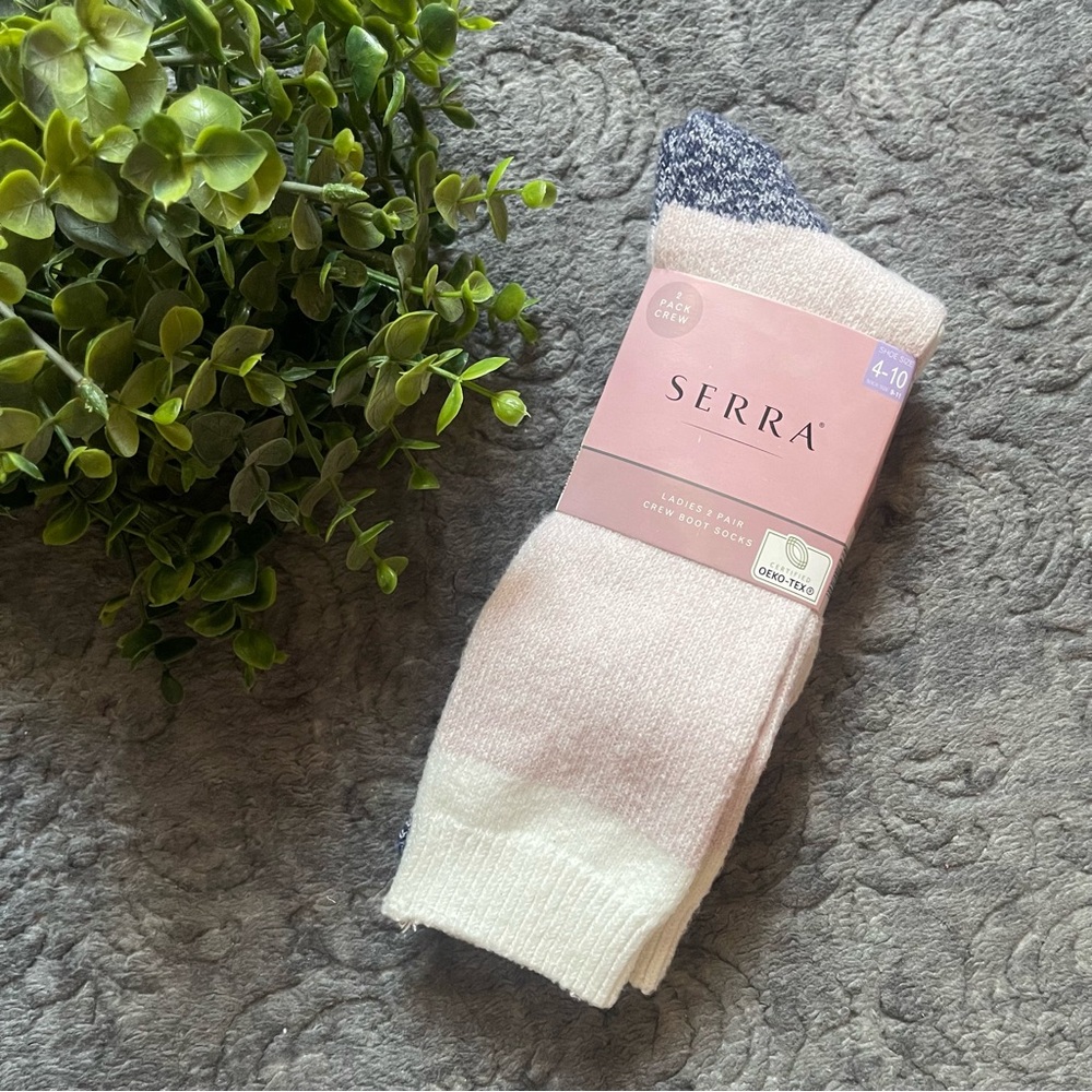 SERRA Ladies 2 Pair Crew Boot Socks